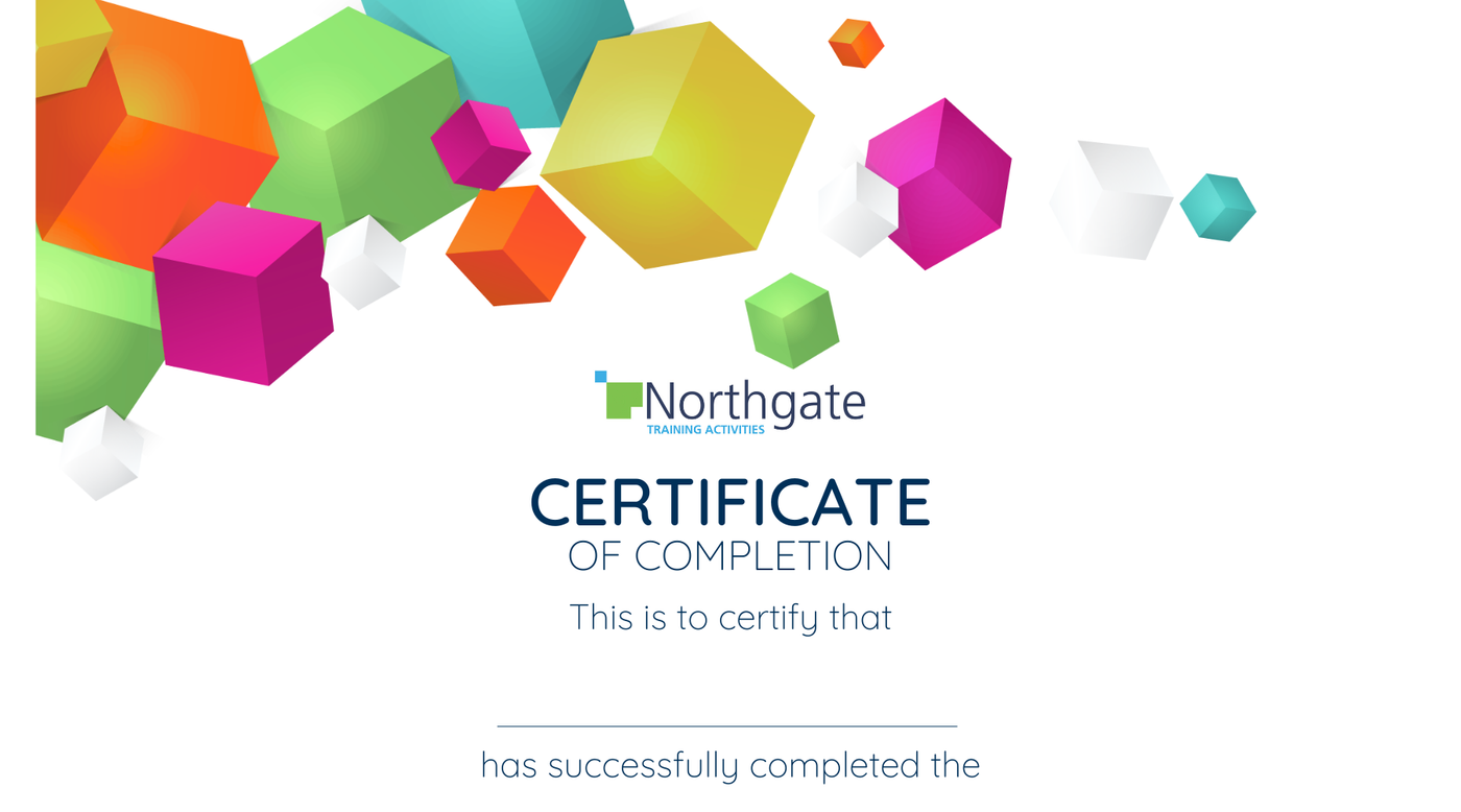 New: Certificates for Your Northgate Activities