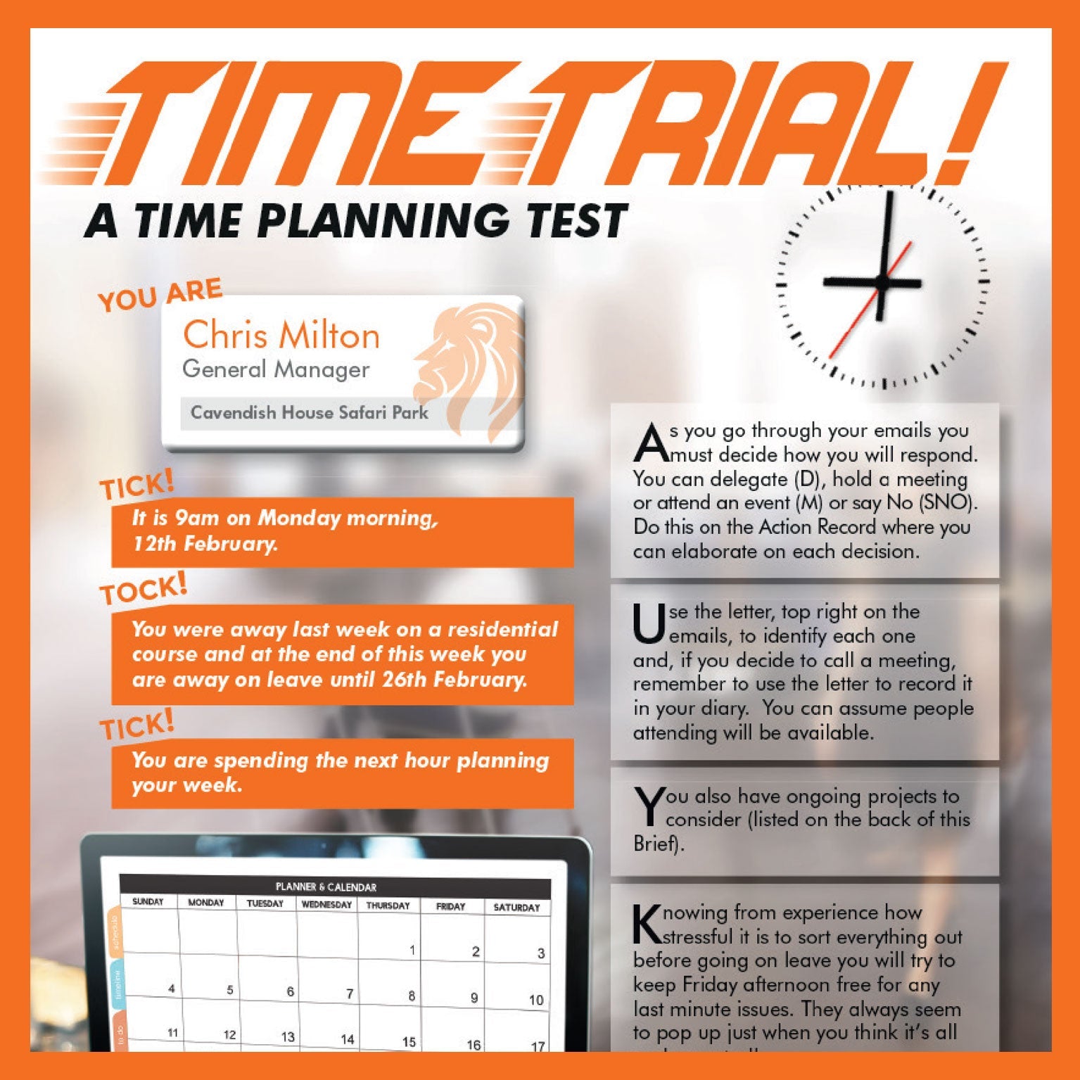 Time Management Training Games | Time Management Training Activities ...